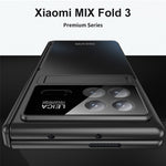 For Xiaomi Mix Fold 3 5G Case Kickstand PC Electroplating Phone Cover with Screen Film + Lens Film