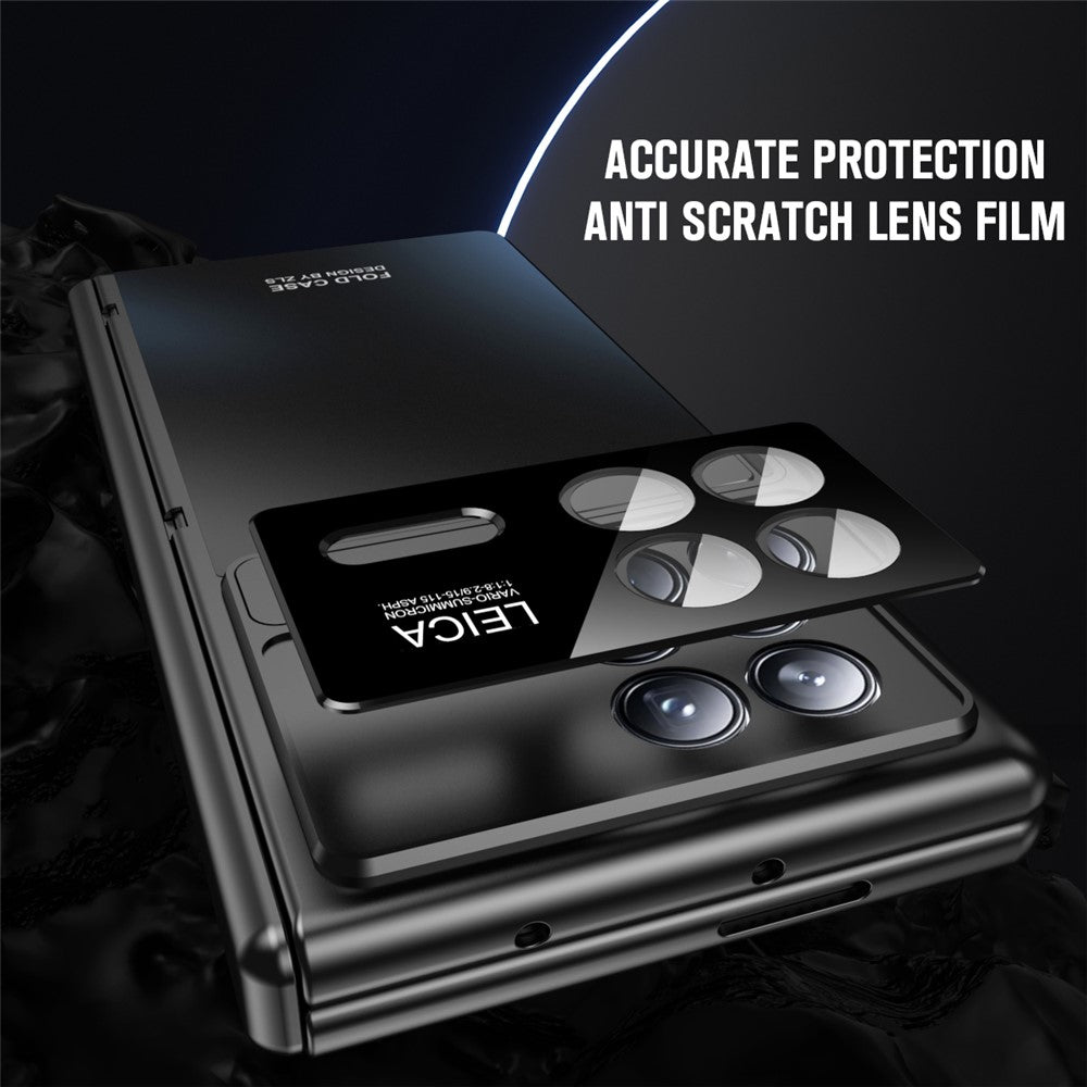 For Xiaomi Mix Fold 3 5G Case Kickstand PC Electroplating Phone Cover with Screen Film + Lens Film
