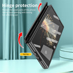 For Xiaomi Mix Fold 3 5G Case Kickstand PC Electroplating Phone Cover with Screen Film + Lens Film