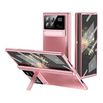 For Xiaomi Mix Fold 3 5G Case Kickstand PC Electroplating Phone Cover with Screen Film + Lens Film