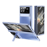 For Xiaomi Mix Fold 3 5G Case Kickstand PC Electroplating Phone Cover with Screen Film + Lens Film