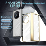 For Huawei Mate X5 Case Hard PC Electroplated Phone Cover with Tempered Glass Film