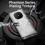 For Huawei Mate X5 Case Hard PC Electroplated Phone Cover with Tempered Glass Film
