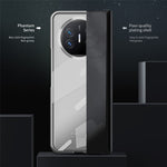 For Huawei Mate X5 Case Hard PC Electroplated Phone Cover with Tempered Glass Film