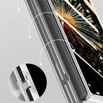 For Xiaomi Mix Fold 3 5G Case Clear PC Kickstand Phone Cover with Anti-Spy Screen Protector