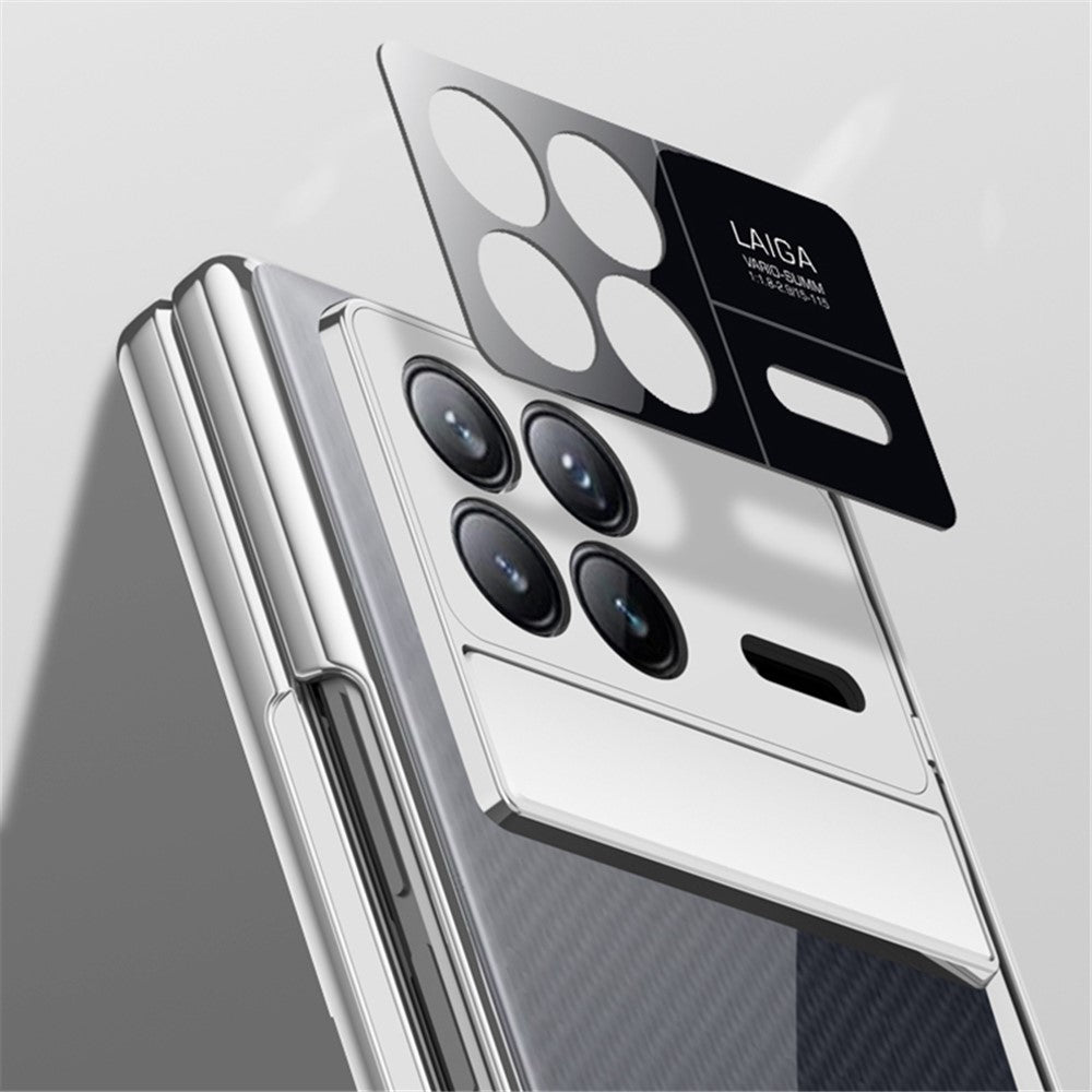 For Xiaomi Mix Fold 3 5G Case Clear PC Kickstand Phone Cover with Anti-Spy Screen Protector