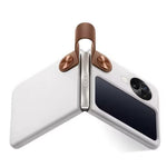 For Oppo Find N3 Flip 5G Case PU Leather + PC Finger Loop Holder Kickstand Phone Cover