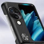 For Oppo Find N3 Flip 5G Case PU Leather + PC Finger Loop Holder Kickstand Phone Cover
