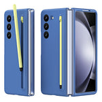For Samsung Galaxy Z Fold5 5G Case Rubberized PC Phone Cover with Stylus Pen