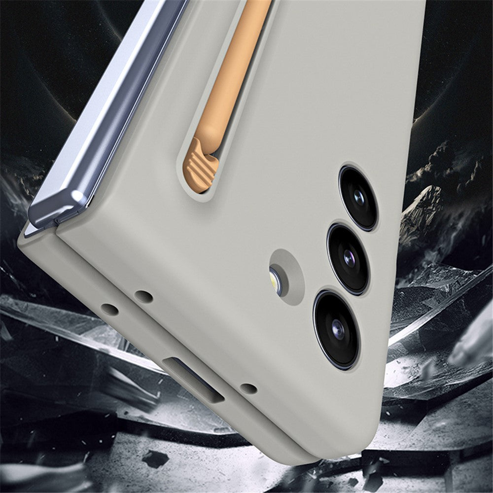 For Samsung Galaxy Z Fold5 5G Case Rubberized PC Phone Cover with Stylus Pen