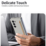For Samsung Galaxy Z Fold5 5G Case Rubberized PC Phone Cover with Stylus Pen