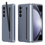 For Samsung Galaxy Z Fold5 5G Case Rubberized PC Phone Cover with Stylus Pen
