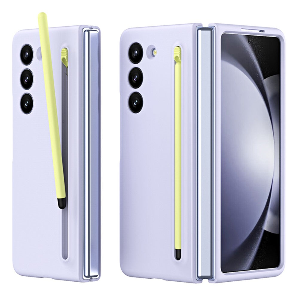 For Samsung Galaxy Z Fold5 5G Case Rubberized PC Phone Cover with Stylus Pen
