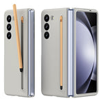 For Samsung Galaxy Z Fold5 5G Case Rubberized PC Phone Cover with Stylus Pen