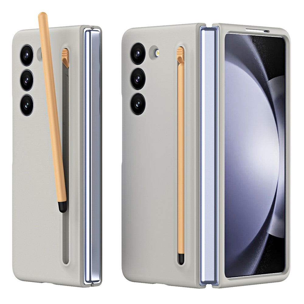 For Samsung Galaxy Z Fold5 5G Case Rubberized PC Phone Cover with Stylus Pen