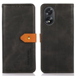 KHAZNEH For Oppo A38 4G Case Cowhide Texture PU Leather Stand Phone Cover Wallet