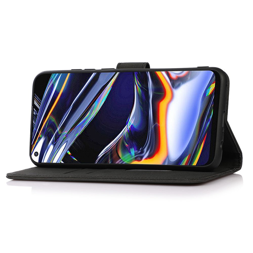 KHAZNEH For Samsung Galaxy A05 4G Case Textured Leather Mobile Phone Cover Wallet Stand Shell