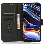 KHAZNEH For Samsung Galaxy A05 4G Case Textured Leather Mobile Phone Cover Wallet Stand Shell