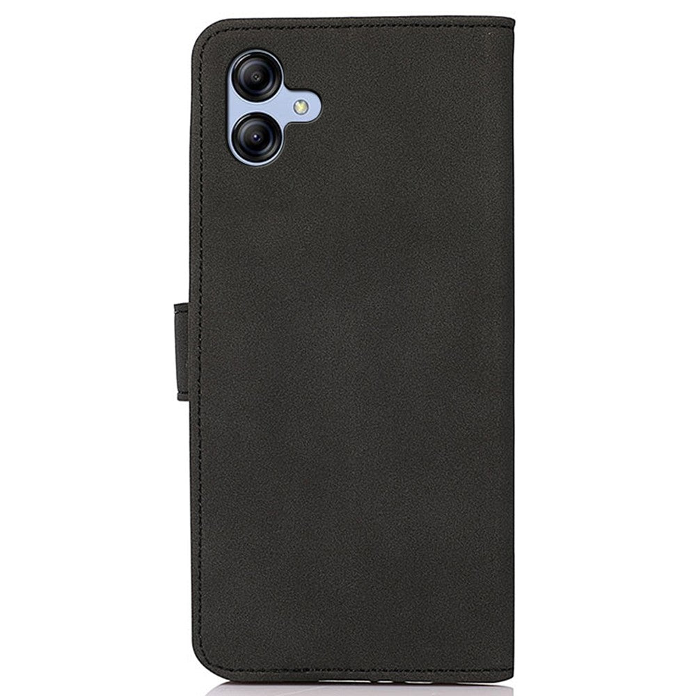 KHAZNEH For Samsung Galaxy A05 4G Case Textured Leather Mobile Phone Cover Wallet Stand Shell