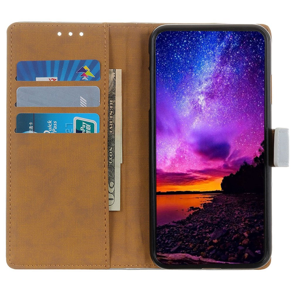Til Samsung Galaxy A05s 4G Etui Anti-fingeraftryk Læderpung Telefoncover med Standfunktion
