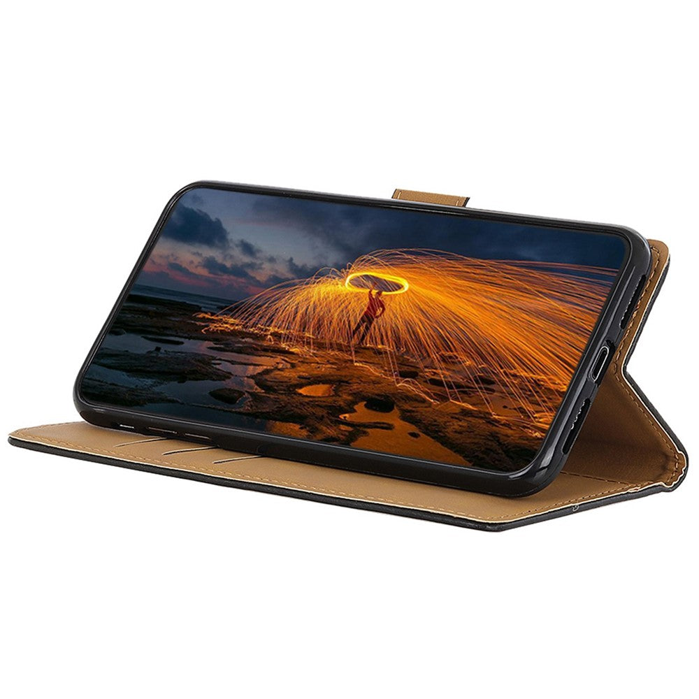 Til Samsung Galaxy A05s 4G Etui Anti-fingeraftryk Læderpung Telefoncover med Standfunktion