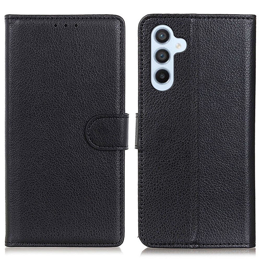 Til Samsung Galaxy A05s 4G Etui PU Læder Pung Stativ Litchi Tekstur Telefoncover