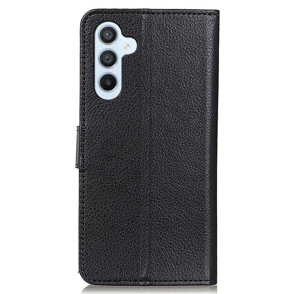 Til Samsung Galaxy A05s 4G Etui PU Læder Pung Stativ Litchi Tekstur Telefoncover