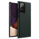 MELKCO Stødsikkert Telefoncover til Samsung Galaxy Note20 Ultra / Note20 Ultra 5G, PC-beskyttelsescover belagt med ægte okselæder