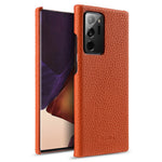 MELKCO Shockproof Phone Case for Samsung Galaxy Note20 Ultra / Note20 Ultra 5G , Genuine Cow Leather Coated PC Protective Cover