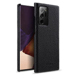 MELKCO Shockproof Phone Case for Samsung Galaxy Note20 Ultra / Note20 Ultra 5G , Genuine Cow Leather Coated PC Protective Cover