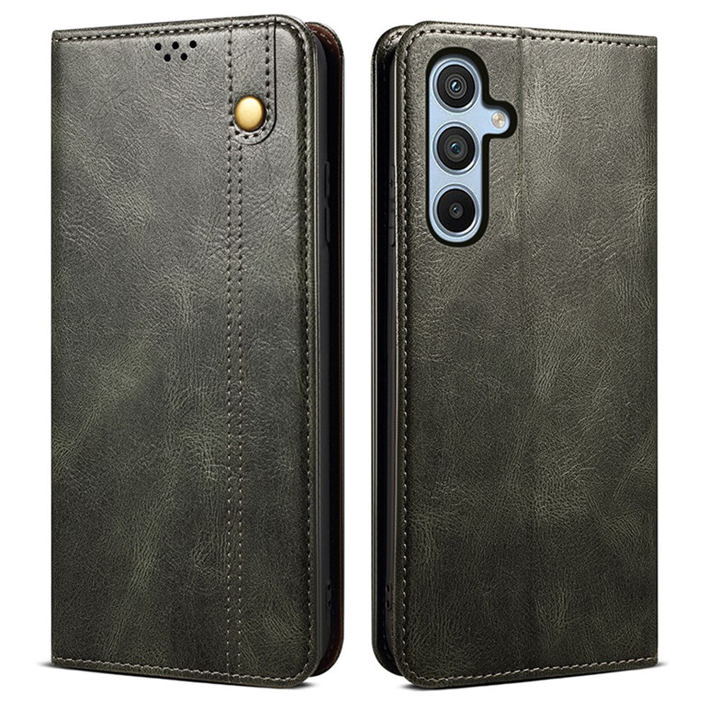 For Samsung Galaxy F34 5G / M34 5G Case Slim-Fit PU Leather Stand Wallet Leather Phone Shell