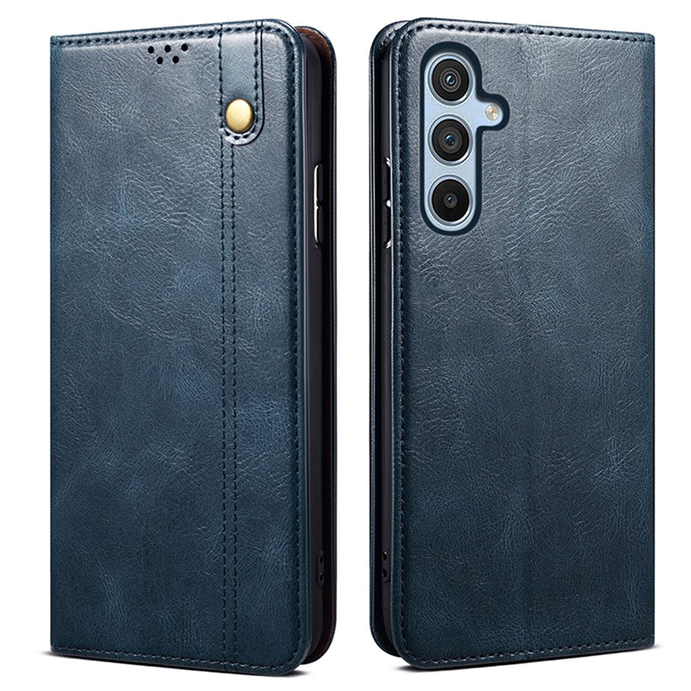For Samsung Galaxy F34 5G / M34 5G Case Slim-Fit PU Leather Stand Wallet Leather Phone Shell