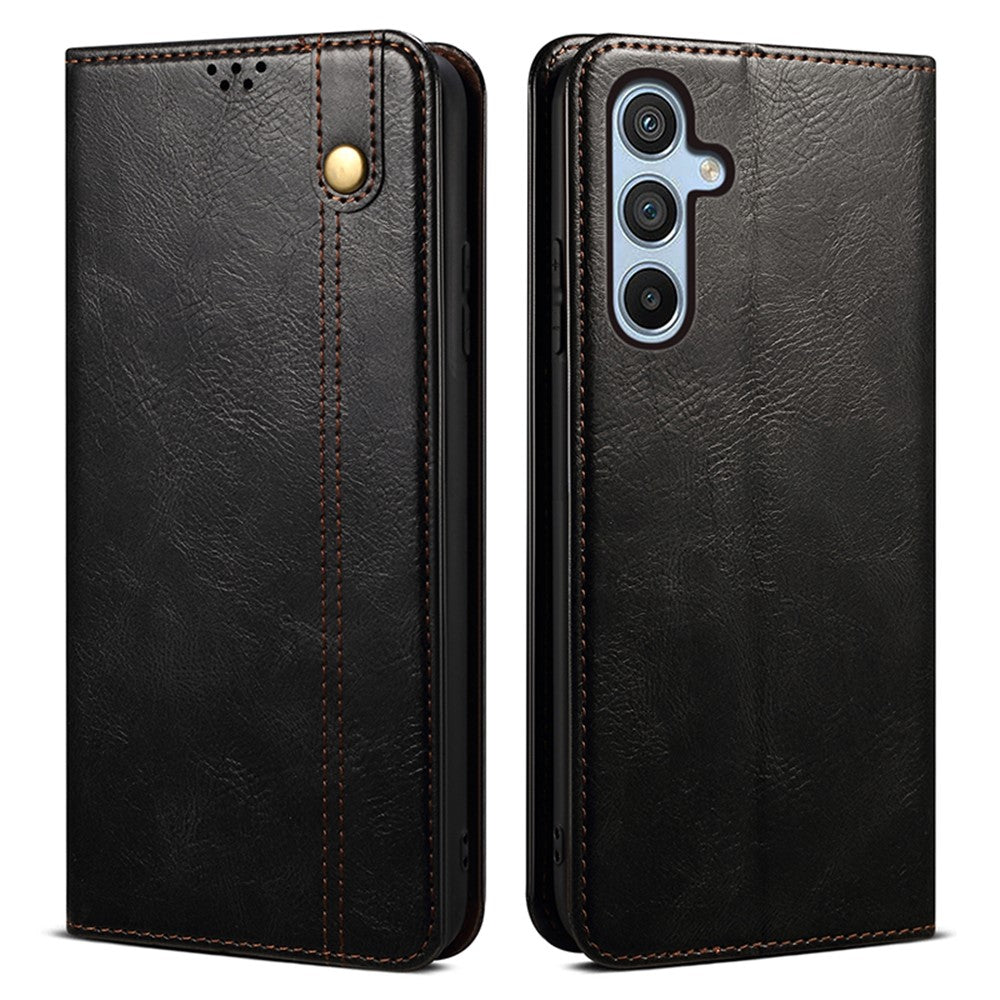 For Samsung Galaxy F34 5G / M34 5G Case Slim-Fit PU Leather Stand Wallet Leather Phone Shell