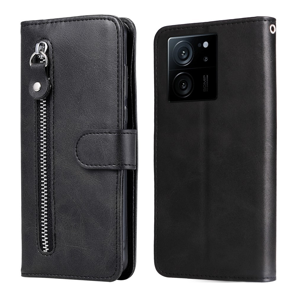 For Xiaomi Redmi K60 Ultra / 13T / 13T Pro Case Shockproof Shell Zipper Pocket Wallet Stand Phone Cover