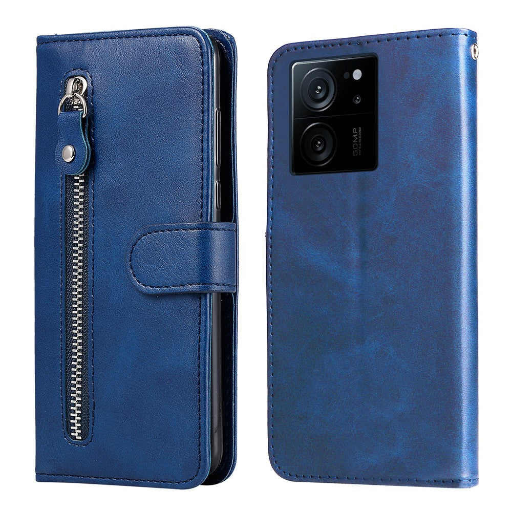 For Xiaomi Redmi K60 Ultra / 13T / 13T Pro Case Shockproof Shell Zipper Pocket Wallet Stand Phone Cover
