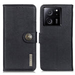 KHAZNEH-cover til Xiaomi 13T / 13T Pro / Redmi K60 Ultra, stødabsorberende mobilcover i PU-læder med stativ og tegnebog