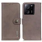 KHAZNEH-cover til Xiaomi 13T / 13T Pro / Redmi K60 Ultra, stødabsorberende mobilcover i PU-læder med stativ og tegnebog