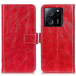 Xiaomi 13T / 13T Pro / Redmi K60 Ultra-skal Plånboksfodral med stativ, Crazy Horse-texturerat läderfodral