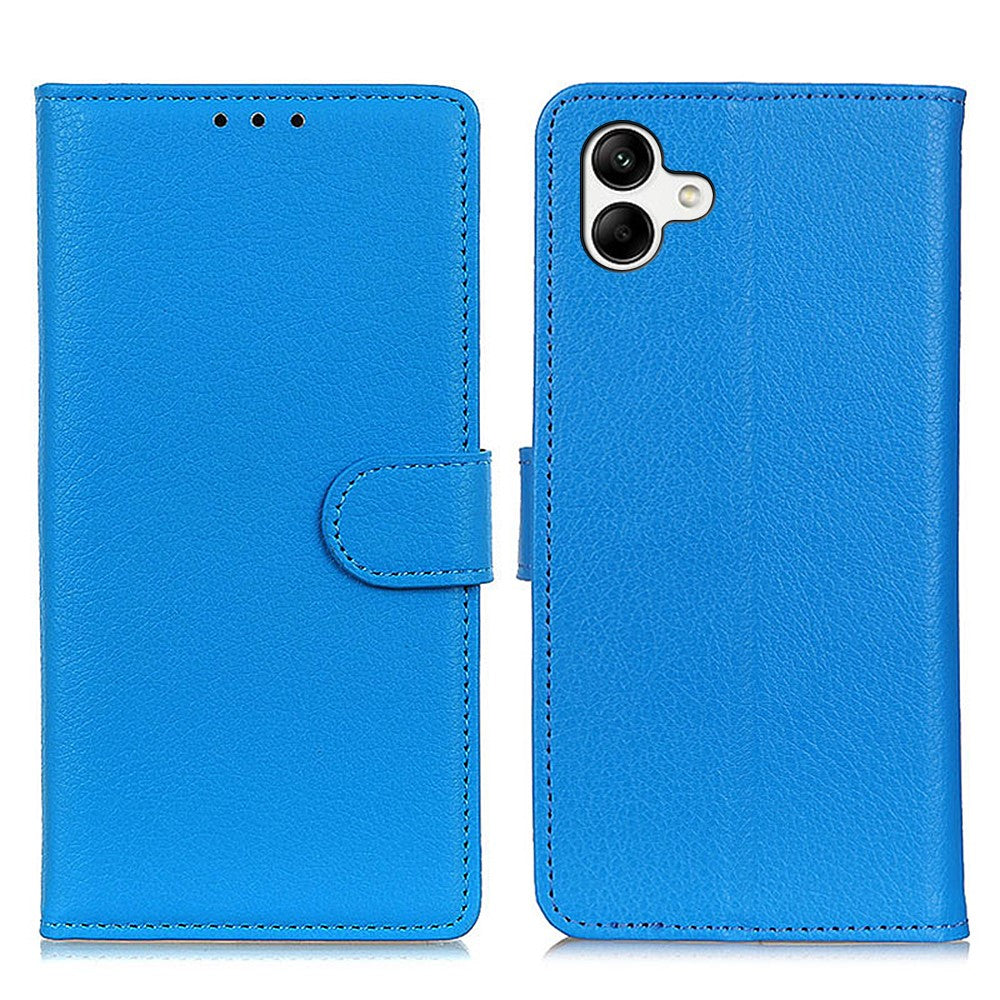 Til Samsung Galaxy A05 4G Etui Pung Stand Litchi Tekstur PU Læder Telefoncover