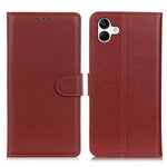Til Samsung Galaxy A05 4G Etui Pung Stand Litchi Tekstur PU Læder Telefoncover