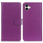 Til Samsung Galaxy A05 4G Etui Pung Stand Litchi Tekstur PU Læder Telefoncover