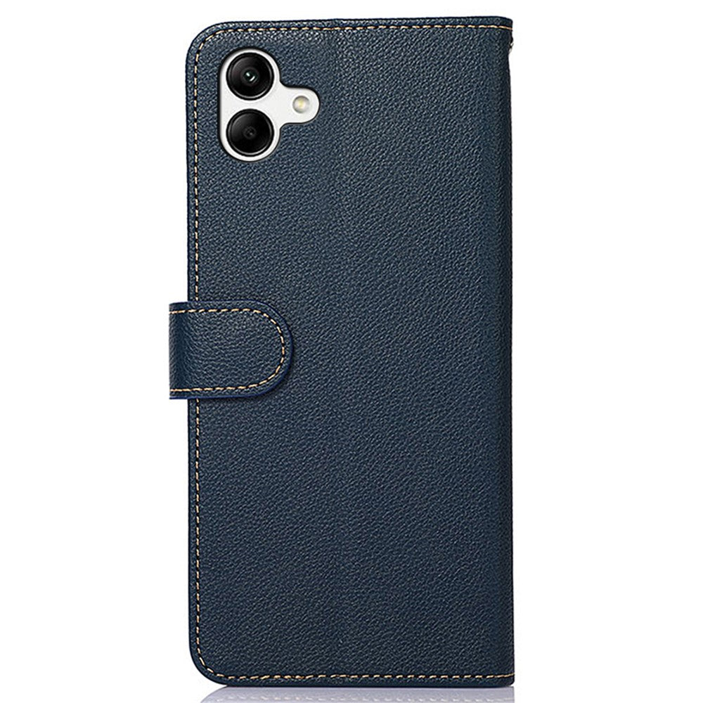 KHAZNEH Til Samsung Galaxy A05 4G Cover RFID Blokerende Pung PU Læder Telefonstativ Cover