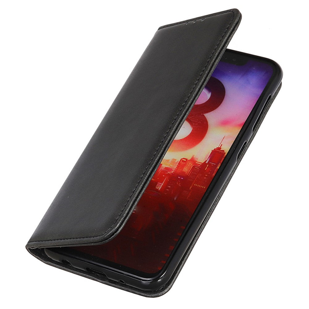 Til Samsung Galaxy A05 4G Cover, Splitlæder Cover Pung Stativ Kohuds-tekstur Telefoncover