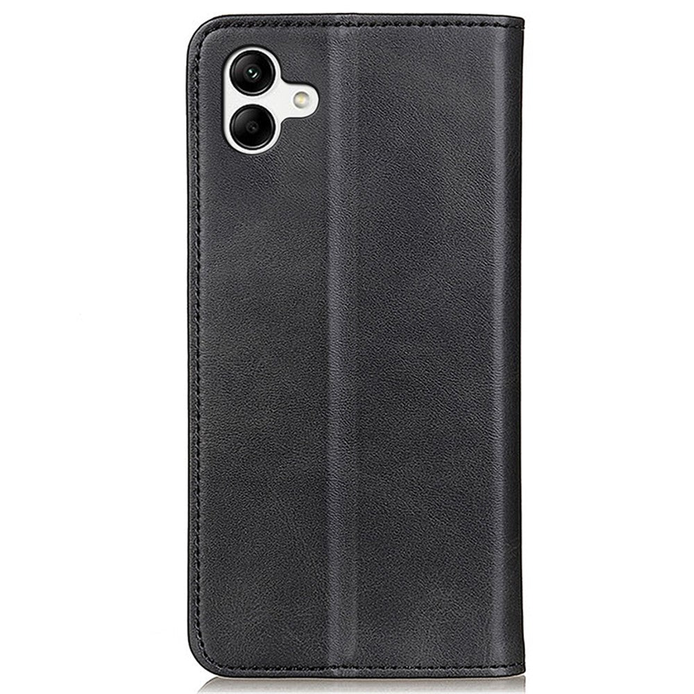 Til Samsung Galaxy A05 4G Cover, Splitlæder Cover Pung Stativ Kohuds-tekstur Telefoncover