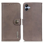 KHAZNEH For Samsung Galaxy A05 4G Case Cowhide Texture Leather Wallet Phone Cover