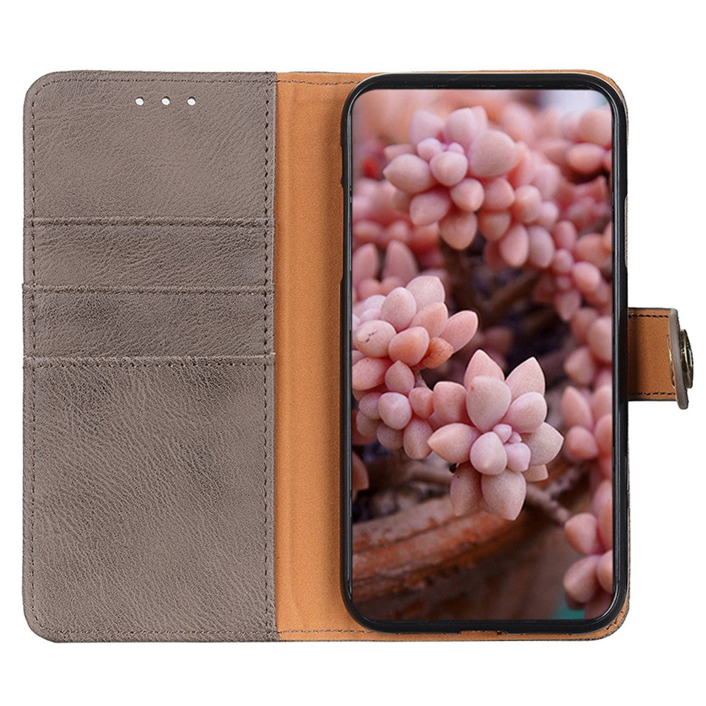 KHAZNEH For Samsung Galaxy A05 4G Case Cowhide Texture Leather Wallet Phone Cover