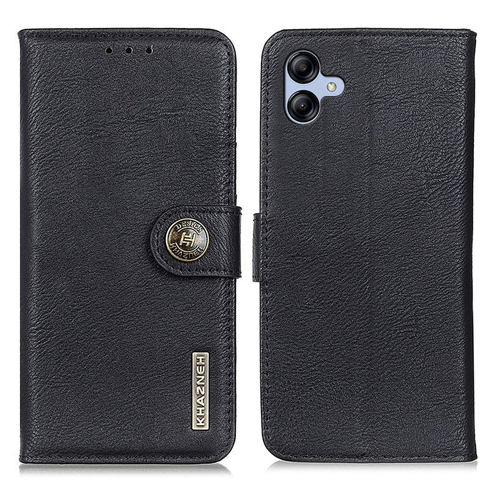 KHAZNEH For Samsung Galaxy A05 4G Case Cowhide Texture Leather Wallet Phone Cover