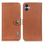 KHAZNEH For Samsung Galaxy A05 4G Case Cowhide Texture Leather Wallet Phone Cover