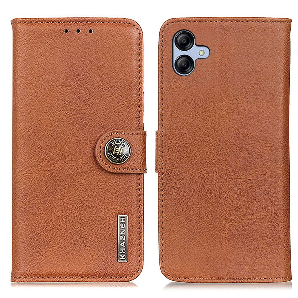 KHAZNEH For Samsung Galaxy A05 4G Case Cowhide Texture Leather Wallet Phone Cover