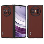 ABEEL For Huawei Mate X5 Case Genuine Cow Leather+PC Silky Phone Cover